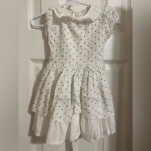 Well Dressed Wolf White Tiny Stars Dress with Peter Pan Collar